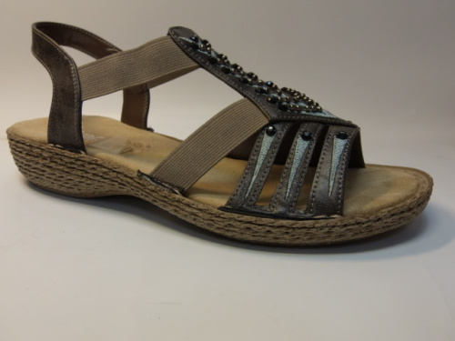 Rieker (ж.т.серые сандали., лето)