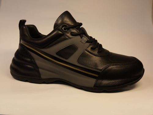 Clemento (п/бот.муж.черн/сер, шнурки., лето)