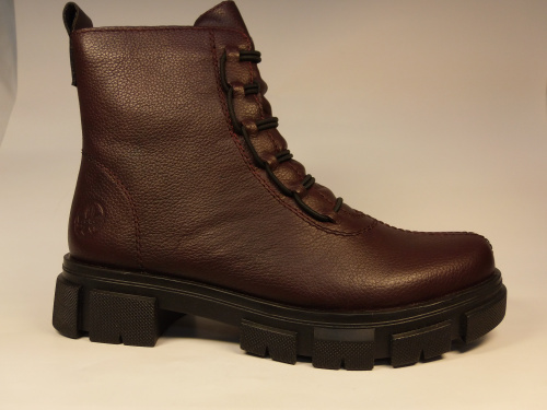 Rieker (бот.жен. бордо. шнурки, д/сез.)