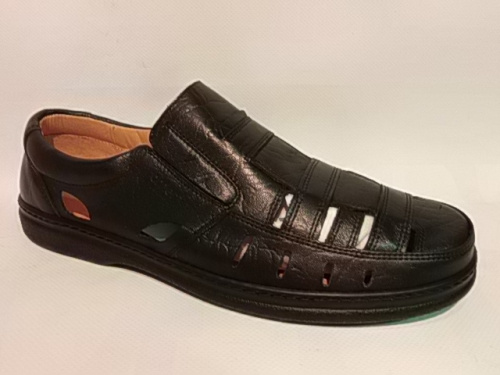 ROMER (п/бот. муж.черные с отверст ,лето)