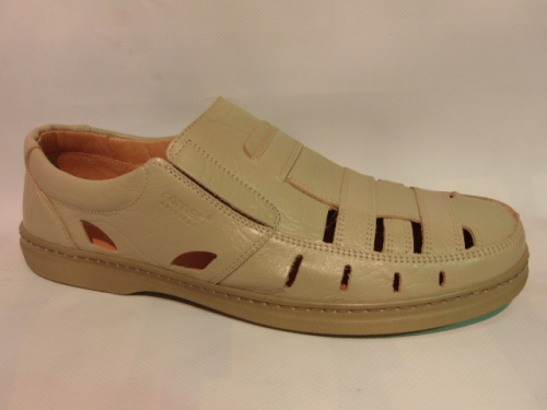 ROMER (п/бот. муж.бежевые.с язычком, лето)